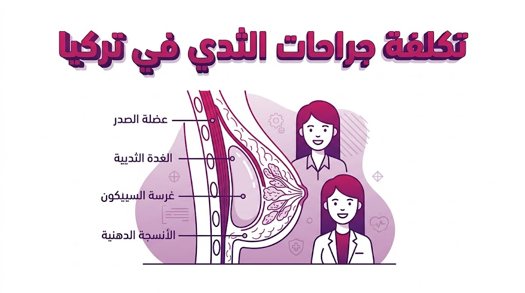  مخطط طبي تفصيلي يشرح تقنيات زراعة السيليكون و تكلفة جراحات الثدي في تركيا بشكل علمي.

