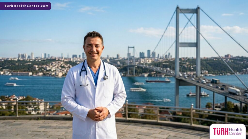 طبيب تجميل متخصص أمام جسر البوسفور، وجهتك المثالية لإجراء عملية شد الجفون بالليزر في تركيا.