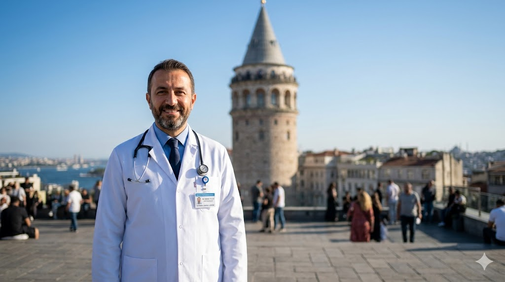  طبيب عيون متميز أمام برج غالاتا في إسطنبول كرمز للجودة ضمن مقال سعر حقن الشبكية في تركيا.
