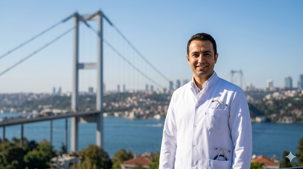  طبيب عيون متميز أمام جسر البوسفور في إسطنبول يقدم استشارات حول سعر عملية المياه البيضاء الخلقية.