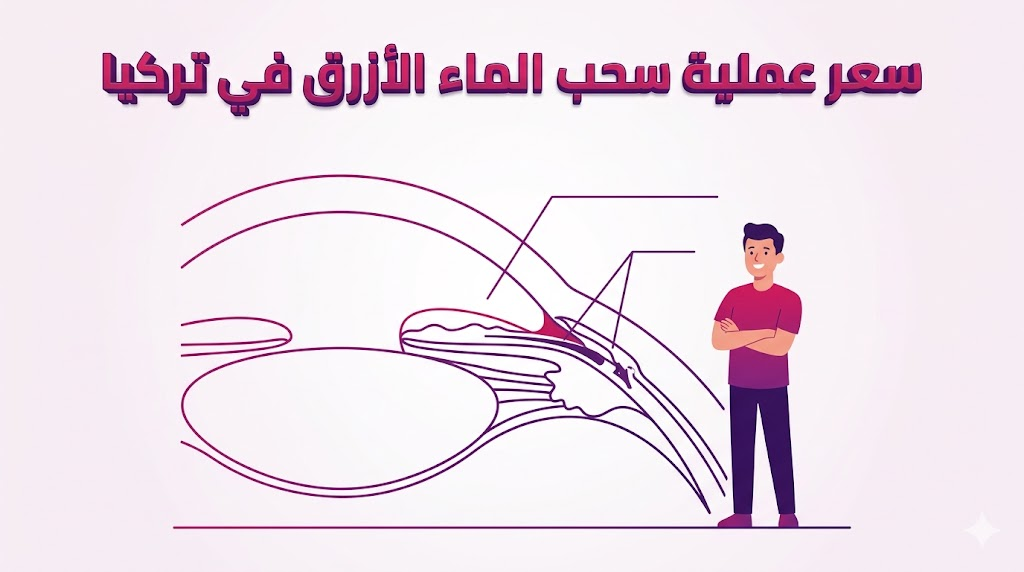  مخطط تشريحي يوضح آلية العين العلمية المرتبطة بـ سعر عملية سحب الماء الأزرق في تركيا.