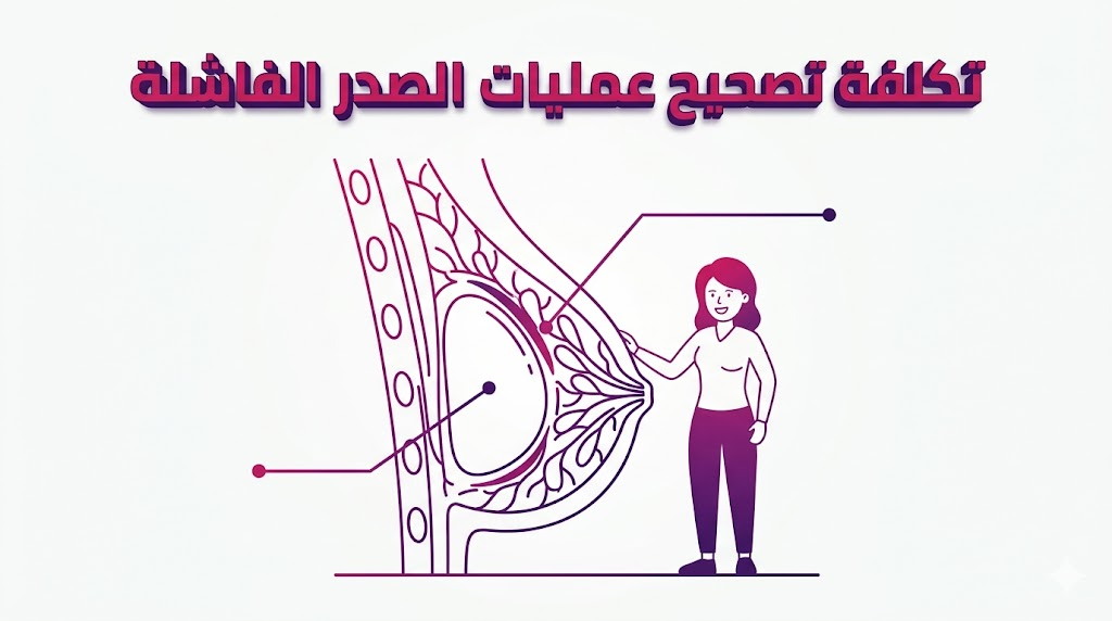  مخطط تشريحي تعليمي يوضح الآلية العلمية المتبعة في تكلفة تصحيح عمليات الصدر الفاشلة وإعادة بناء الأنسجة.