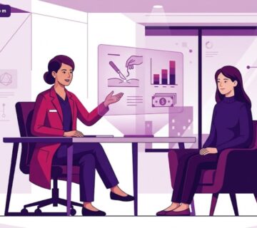 رسوم توضيحية لعيادة طبية حديثة تشرح تفاصيل تكلفة استئصال الثدي الكلي للمريضة 