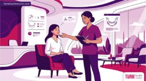 رسوم توضيحية لعيادة مودرن تشرح آلية تقنية التكساس بالفيلر في تركيا للمريض 