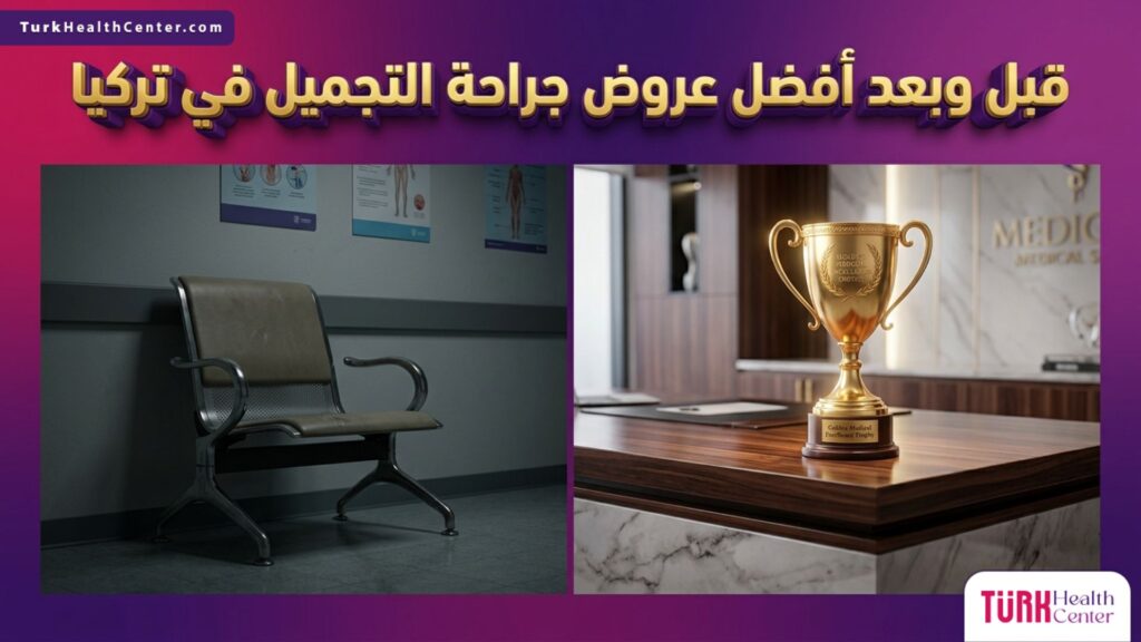 صورة توضح الفرق في مستوى الرعاية الطبية والتميز ضمن أفضل عروض جراحة التجميل في تركيا.