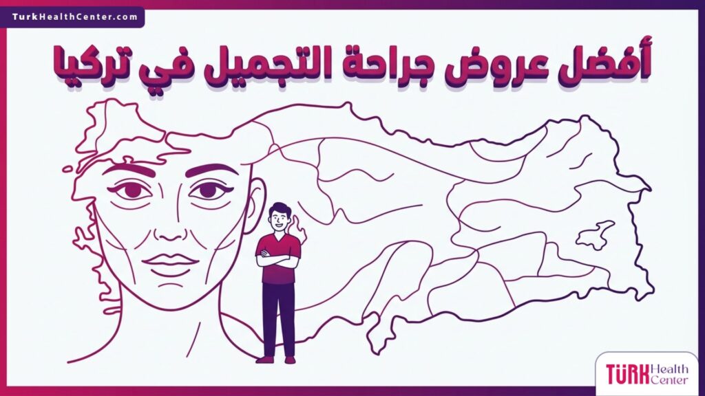 إنفوجرافيك تشريحي يوضح التفاصيل والتقنيات المستخدمة في أفضل عروض جراحة التجميل في تركيا.