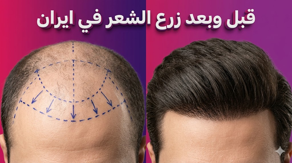  مقارنة قبل وبعد زرع الشعر في ايران توضح التخطيط الجراحي والنتائج النهائية المذهلة.