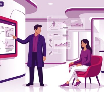 طبيب متخصص يشرح تفاصيل عمليات تجميل الأطراف لمريض داخل عيادة طبية حديثة 