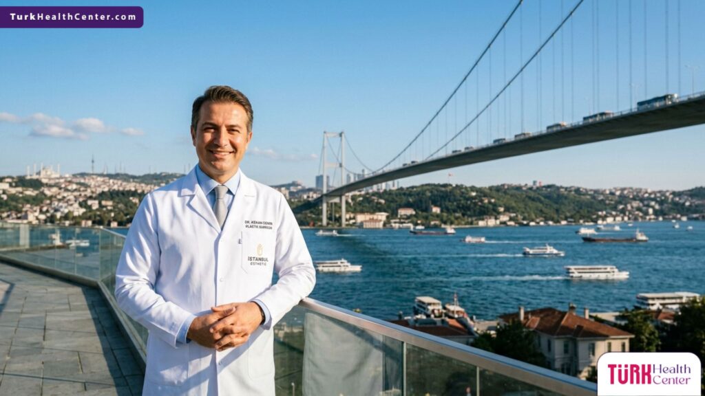 جراح تجميل خبير في تركيا أمام جسر البوسفور يشرح هل عملية تجميل الأنف تغير الملامح؟ للمرضى الدوليين.