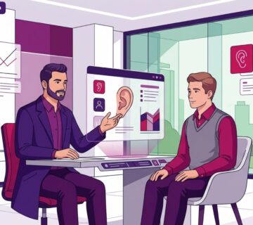 رسوم توضيحية لعيادة طبية حديثة تشرح أسعار عمليات تجميل الأذن للرجال في تركيا بالتفصيل 