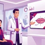 طبيب خبير يشرح تفاصيل وإجراءات توريد الشفايف بالليزر في تركيا داخل عيادة تجميل حديثة 