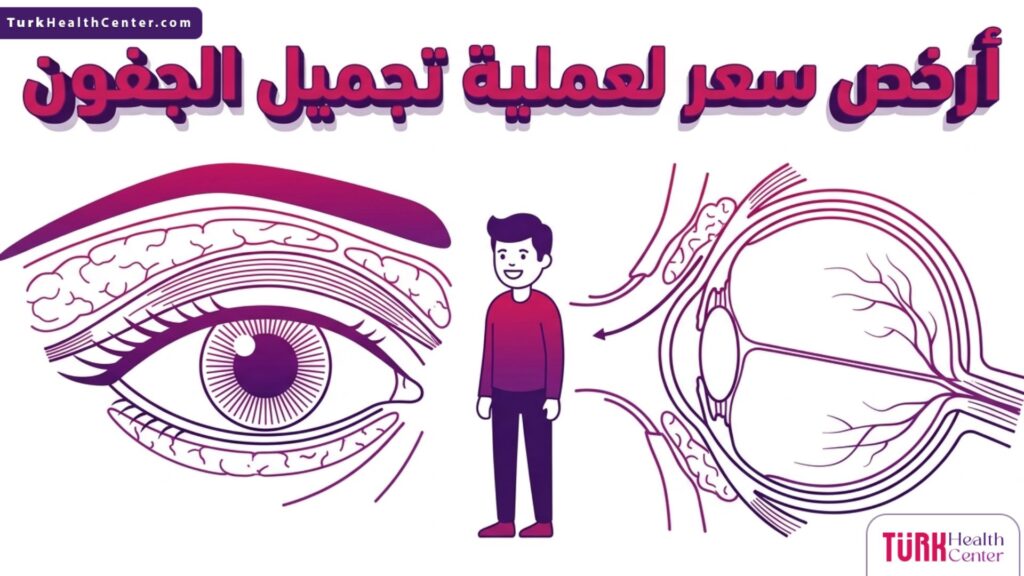 مخطط تشريحي متجه يوضح تفاصيل الجفون والبحث عن أرخص سعر لعملية تجميل الجفون