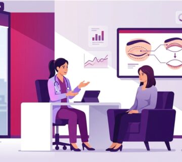 توضيح مرئي عالي الجودة لعيادة طبية حديثة ومختصة في جراحة الجفون الترميمية في تركيا مع استشاري متخصص 